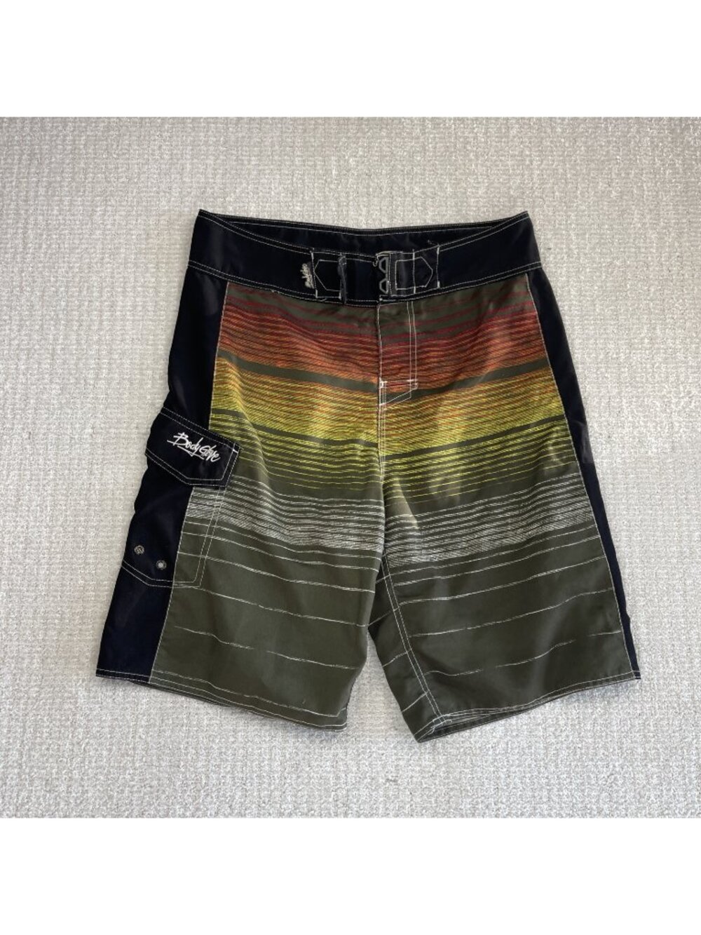 Vintage Y2K Body Glove Board Shorts Mens 36 Multicolor 2000s Swim Trunks Surf